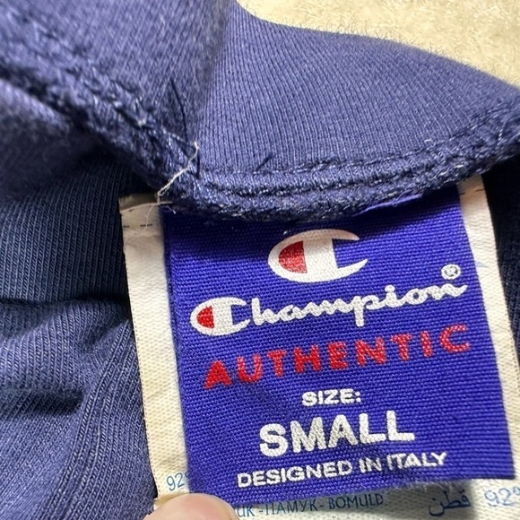 Champion Navy Blue Stretch Athletic Activewear Gym Leggings Size Small - Picture 6 of 8